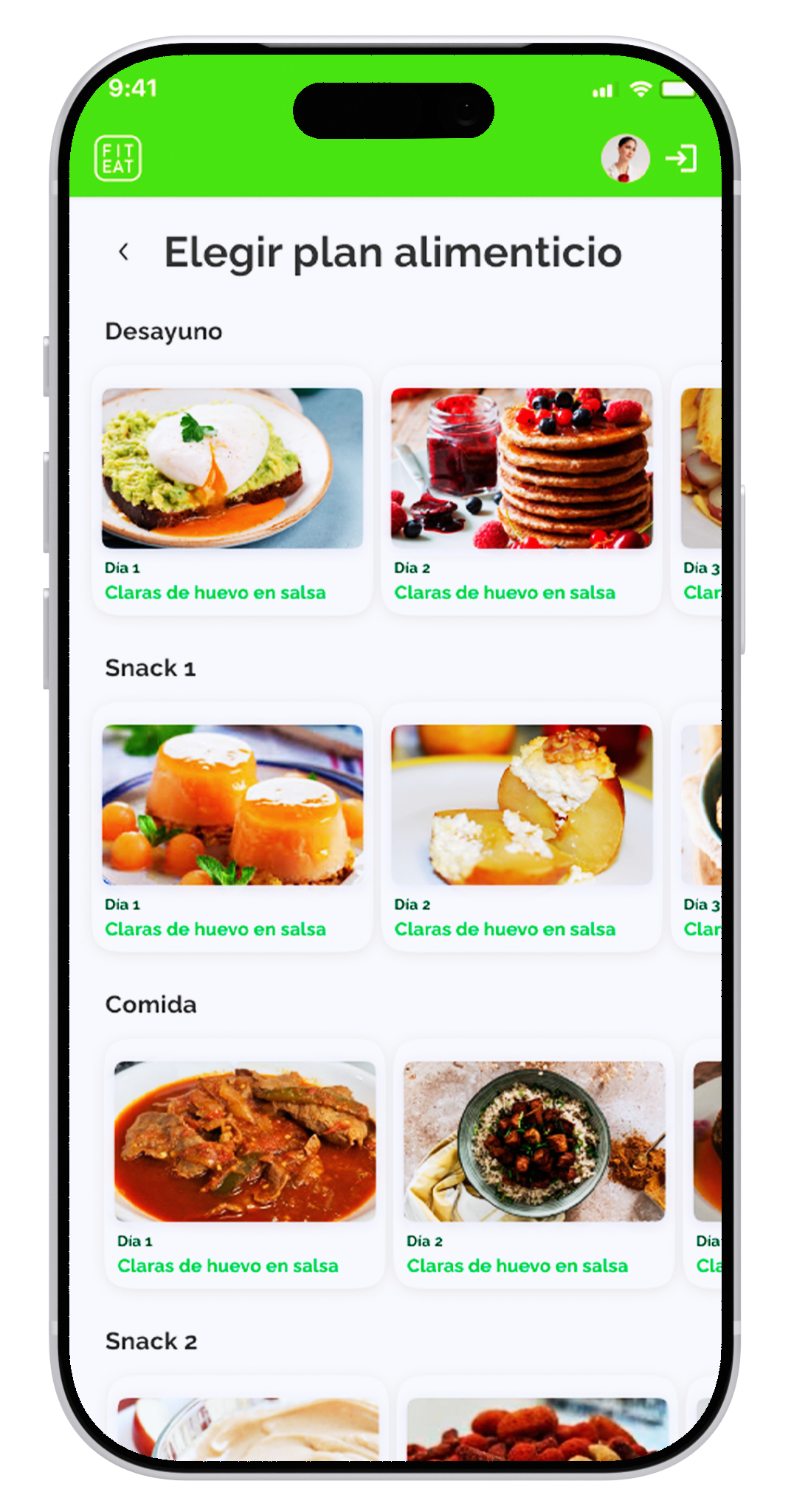 App FitEat en celular